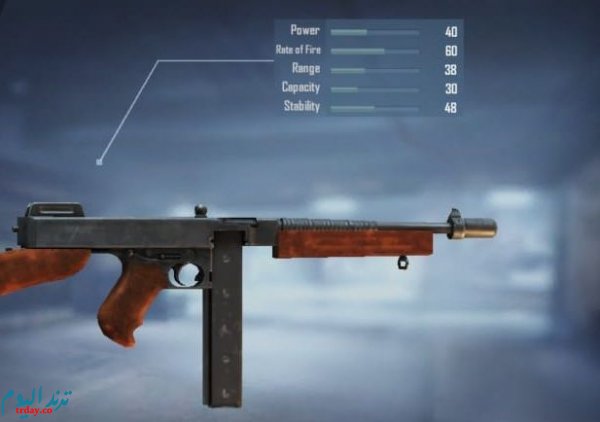 سلاح Thompson SMG ببجي موبايل