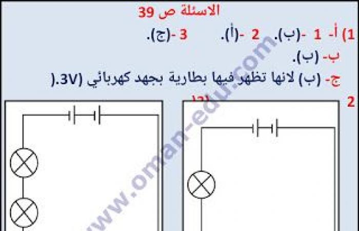 5-5 رموز الدائرة الكهربائية علوم للصف السادس ف 2