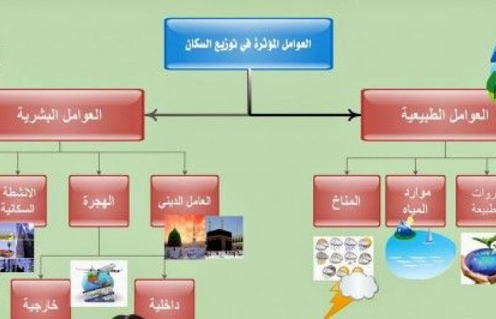 تم الإجابة عليه: تصميم مخطط أو شريحة تقديمية تبين فيه العلاقة بين مكونات البيئة والعوامل التى تؤثر فيها