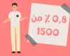 0,8 ٪ من 1500